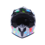 Шолом MD-911 сірий із кольоровою графікою size S - VIRTUE