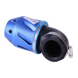 Фильтр нулевой "Пуля" синий Ø42 мм 90° (125-150сс) - АМ