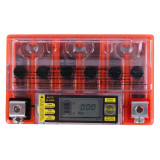 Акумулятор гелевий, 4АH YTX4L-BS, помаранч., 113*70*85 мм, З ДИСПЛЕЄМ - OUTDO