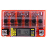Акумулятор гелевий, 4АH YTX4L-BS, помаранч., 113*70*85 мм, З ДИСПЛЕЄМ - OUTDO