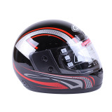 Шолом MD-А105 (з бородою) чорний із червоним (size L) - VIRTUE