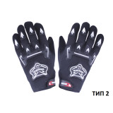 Моторукавички чорні текстиль size XL