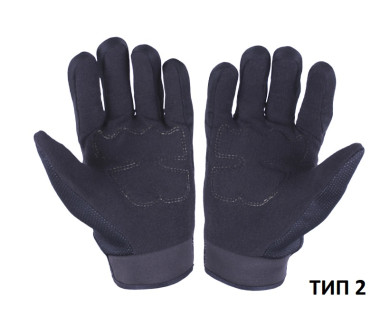 Моторукавички чорні текстиль size XL