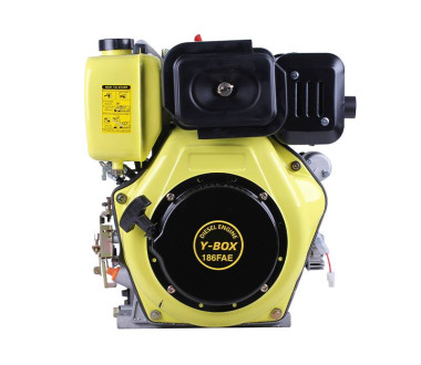 Двигун дизельний 186FAE YBX (під шліци, 25 мм) 9 к.с.