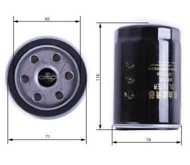 Фільтр масляний Foton 244 Jinma 244 (WB178)