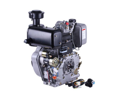 Двигун дизельний 192FE ТАТА з електростартером (вихід валу під шліци, 25 мм) 14,8 к.с.