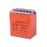 Акумулятор гелевий, 7АH МОТО UTX7L-BS, помаранч., 113*70*132 мм З ДИСПЛЕЄМ - OUTDO