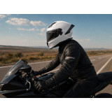 Шлем для мотоцикла, скутера 800 TTG интеграл (светло-серый глянцевый, size L)