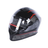 Шлем для мотоцикла, скутера 902 Hunter TTG интеграл (черный с красным, One Size 54-61 см)
