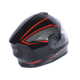 Шлем для мотоцикла, скутера 902 Hunter TTG интеграл (черный с красным, One Size 54-61 см)