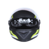 Шлем для мотоцикла, скутера 557 Mechanical TTG интеграл (черный с зелёным, One Size 54-61 см)