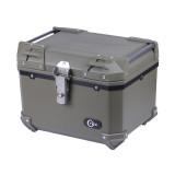 Кофр прямокутний для мотоцикла пластиковий зелений, 45л - YBX