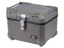 Кофр прямокутний для мотоцикла пластиковий зелений, 45л - YBX