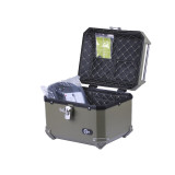 Кофр прямокутний для мотоцикла пластиковий зелений, 45л - YBX