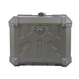 Кофр прямокутний для мотоцикла пластиковий зелений, 45л - YBX