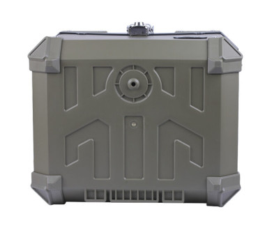 Кофр прямокутний для мотоцикла пластиковий зелений, 45л - YBX