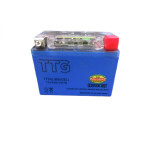 Акумулятор гелевий TTG YTX4L-BS 4AH, 113×70×85 мм синій, з індикатором