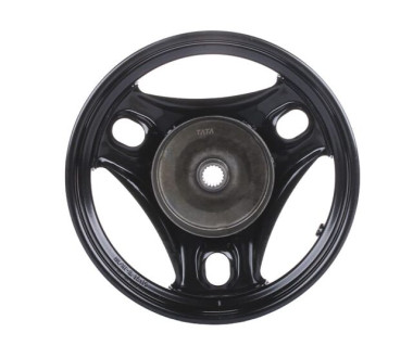Диск задній TT AGRO MOTO 10×2,15 на скутер Let’s, сталевий, барабанне гальмо, black