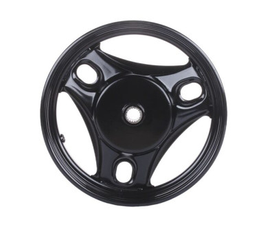 Диск задній TT AGRO MOTO 10×2,15 на скутер Let’s, сталевий, барабанне гальмо, black