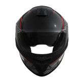 Шолом для мотоцикла, скутера 902 Hunter TTG інтеграл (чорний з червоним, One Size 54-61 см)