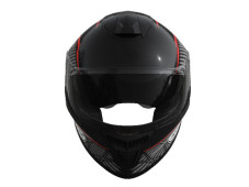 Шолом для мотоцикла, скутера 902 Hunter TTG інтеграл (чорний з червоним, One Size 54-61 см)
