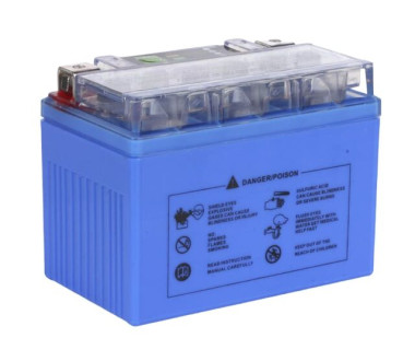 Акумулятор гелевий TTG YTX4L-BS 4AH, 113×70×85 мм на інверторний генератор, синій, з індикатором