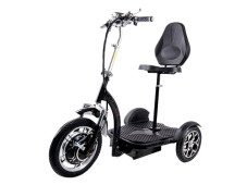 Електросамокат із сидінням (сидіння - спинка, передній амортизатор) (чорний) T06-3 48V500W 12AH - SM