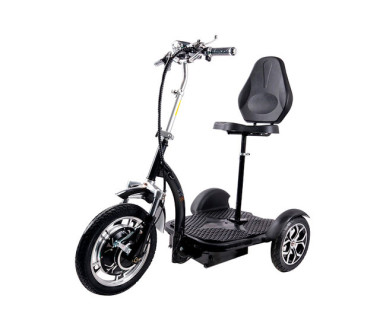 Електросамокат із сидінням (сидіння - спинка, передній амортизатор) (чорний) T06-3 48V500W 12AH - SM