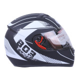 Шолом MD-803 чорний з білим матовим size L - VIRTUE