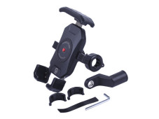 Держатель телефона (крепление на руль) черный M14-C1 (Kewiq)