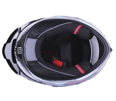 Шолом MD-821 чорний з кольоровим size M - VIRTUE