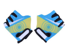 Моторукавички (короткі) ZS01 ТАТА (жовтий з блакитним, дитячі, size S)