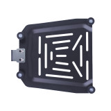 Кофр прямокутний TTG для мотоцикла, алюмінієвий срібний, зі спинкою та двома замками, 65л