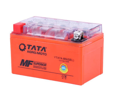 Акумулятор гелевий, 7АH-YTX7A-BS, помаранч., 150*86*94 мм - OUTDO