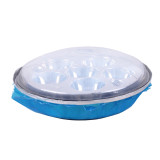 Оптика круглої фари (лінза з ободом) 8+1 LED d-140мм Дельта/Альфа