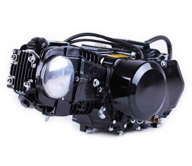 Двигун 110CC - Дельта/Альфа/Актив, механіка + карбюратор - без електростартеру, BLACK - TATA LUX