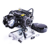 Двигун 110CC - Дельта/Альфа/Актив, механіка + карбюратор - без електростартеру, BLACK - TATA LUX