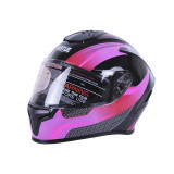 Шолом MD-813 чорний з бузковим size M - VIRTUE