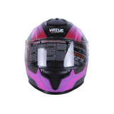 Шолом MD-813 чорний з бузковим size M - VIRTUE