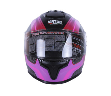 Шолом MD-813 чорний з бузковим size M - VIRTUE