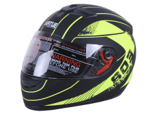 Шолом MD-803 чорний матовий з жовтим size M - VIRTUE