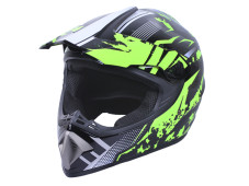 Шолом MD-905 чорний із салатовим size L - VIRTUE