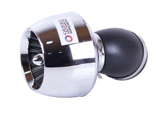 Фільтр нульовий "Turbo" хром. Ø38 мм 45° - АМ