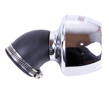 Фільтр нульовий "Turbo" хром. Ø38 мм 45° - АМ