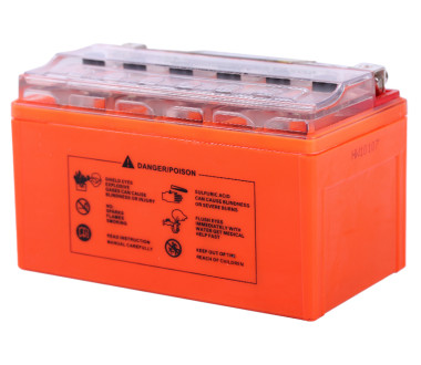 Акумулятор гелевий, 7АH UTX7A-BS, помаранч., 150*87*94 мм, З ДИСПЛЕЄМ - OUTDO