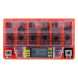 Акумулятор гелевий, 7АH UTX7A-BS, помаранч., 150*87*94 мм, З ДИСПЛЕЄМ - OUTDO