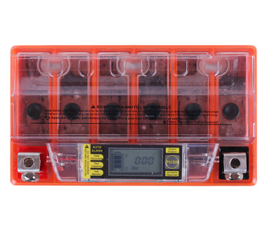 Акумулятор гелевий, 7АH UTX7A-BS, помаранч., 150*87*94 мм, З ДИСПЛЕЄМ - OUTDO