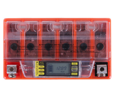 Акумулятор гелевий, 7АH UTX7A-BS, помаранч., 150*87*94 мм, З ДИСПЛЕЄМ - OUTDO