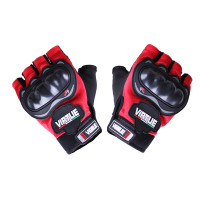 Мотоперчатки YM001-15 (короткие) красные size L