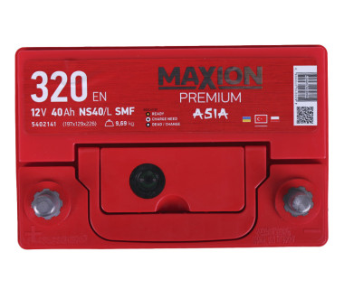 Акумулятор (Maxion) 40AH 12V